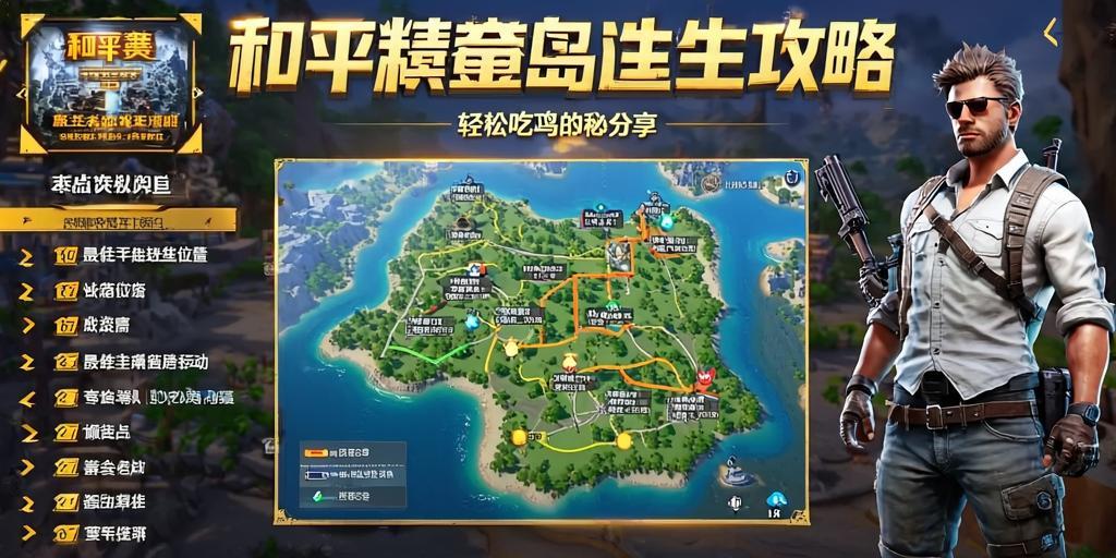和平精英黄金岛逃生攻略，轻松吃鸡的秘诀分享，和平精英黄金岛逃生攻略，轻松吃鸡的5个关键技巧